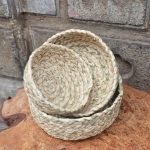 سبد حصیری سه سایز